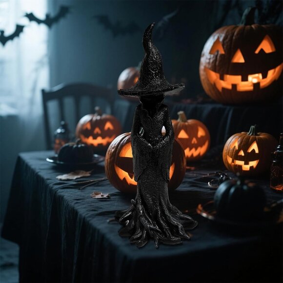 8" Halloween Cracker Barrel Retro Magician Fantasy Ornament Festival Decoration - Picture 4 of 7